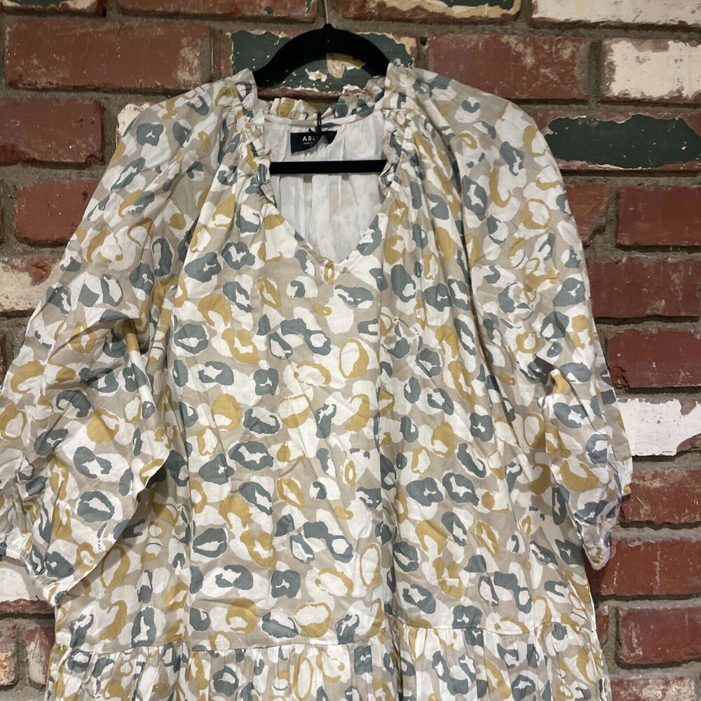 ABLE Hannah Raglan Flounce Floral 100% Cotton Dress   NWT $150 msrp - Picture 6 of 9